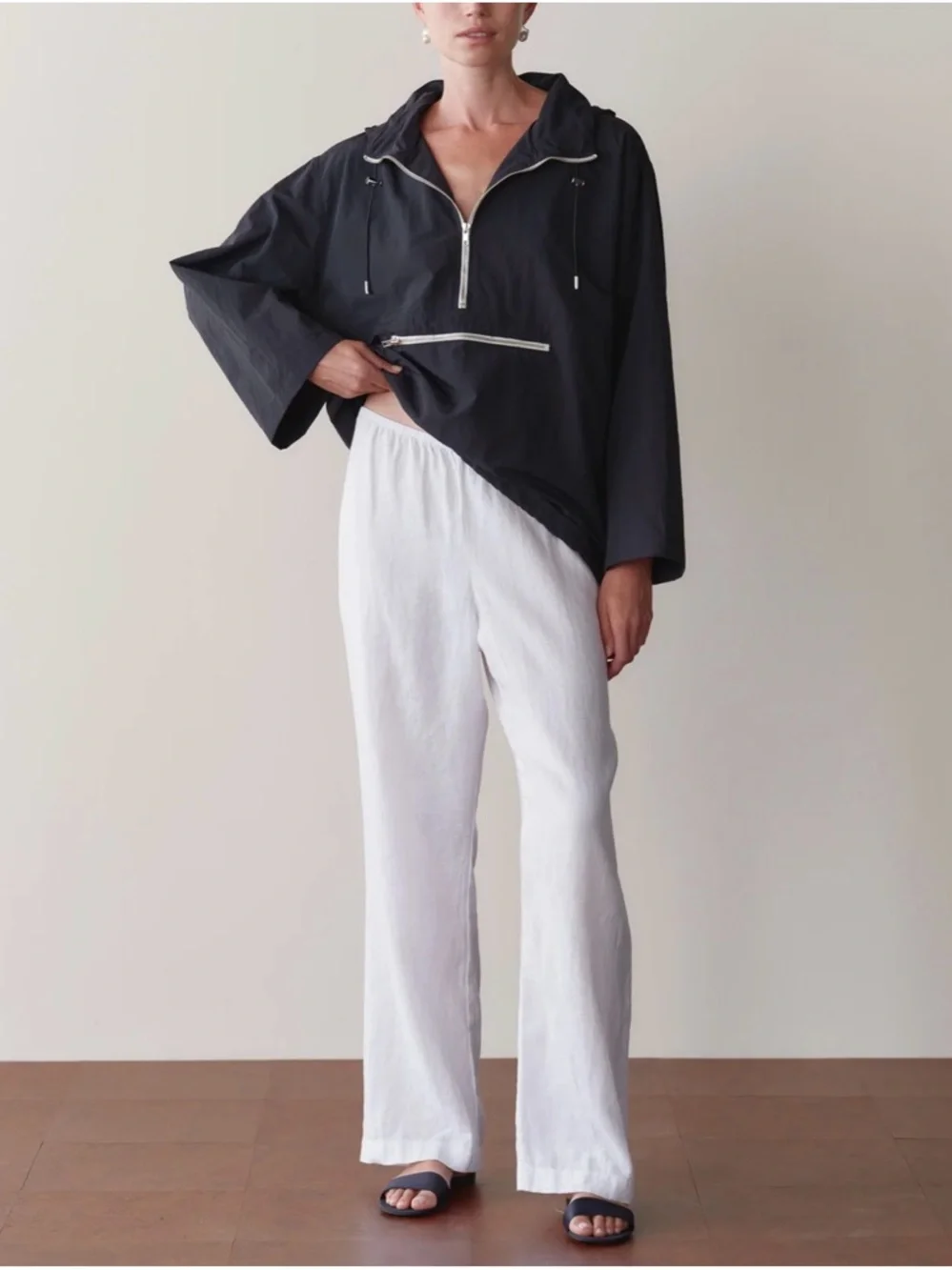 Donni The Linen Simple Pants - Picture 1 of 1